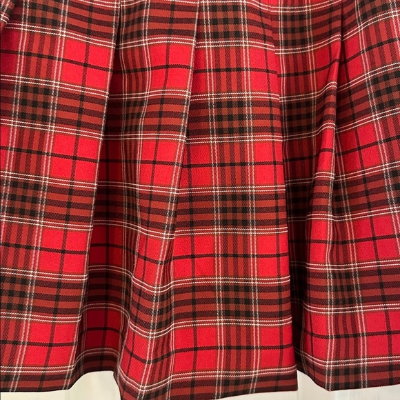 Women Love Tree Red & Black Plaid Polyester & Spandex Skater Skirt Size Large - Picture 3 of 7
